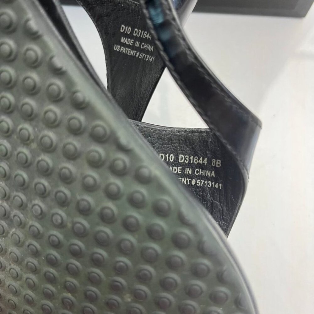 Cole Haan Air Thong Sandals Buckle Strap Black Leather 8B - Picture 11 of 12